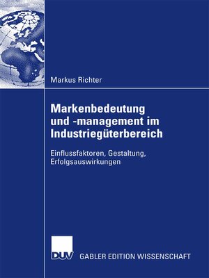 cover image of Markenbedeutung und -management im Industriegüterbereich